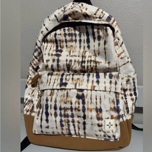 Backpack UNISEX, new with tags! One backpack brown tie dyed! Kids and adults use